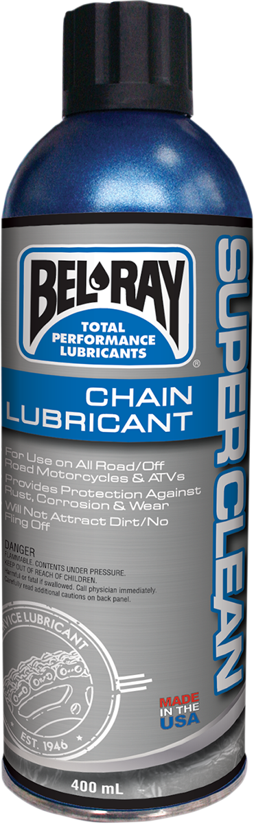 Bel Ray Super Clean 5.9 oz Conventional Aerosol Spray Can Chain Lubricant
