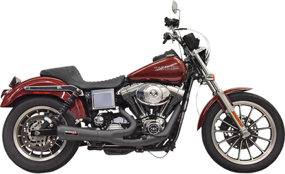 Bassani Ripper 2-1 Black Motorcycle Exhaust fits 91-05 Harley Dyna FXDB FXDL
