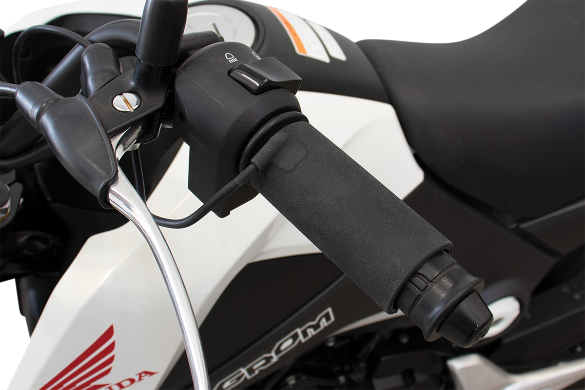 Koso X-Claw Universal 31mm - 35mm Black Clip-On USB Heated Handlebar Grips