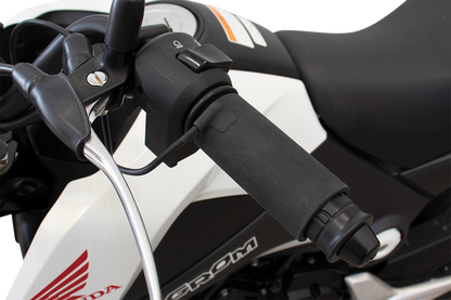 Koso X-Claw Universal 31mm - 35mm Black Clip-On USB Heated Handlebar Grips