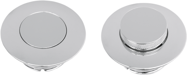 Drag Specialties 2.75" O.D. Chrome Pop-Up Vented Gas Cap 1993-2023 Harley Models
