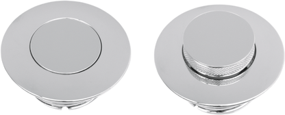 Drag Specialties 2.75" O.D. Chrome Pop-Up Vented Gas Cap 1993-2023 Harley Models