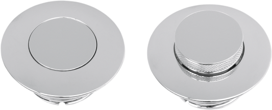 Drag Specialties 2.75" O.D. Chrome Pop-Up Vented Gas Cap 1993-2023 Harley Models