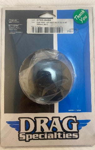 Drag Specialties Black Vented Pop Up Gas Tank Cap for 1996-2017 Harley Davidson