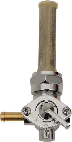 Drag Specialties Chrome 90 Degree 22mm Motorcycle Fuel Petcock fits Harley