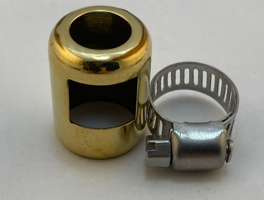 Namz Brass 3/8" Universal Motorcycle Hose End Clamp for Harley Made in USA