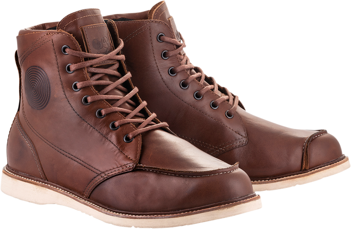 Alpinestars Oscar Monty v2 Brown Leather Motorcycle Riding Street Racing Boots