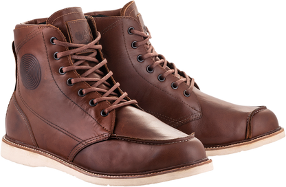 Alpinestars Oscar Monty v2 Brown Leather Motorcycle Riding Street Racing Boots