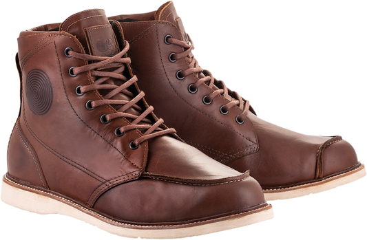Alpinestars Oscar Monty v2 Brown Leather Motorcycle Riding Street Racing Boots