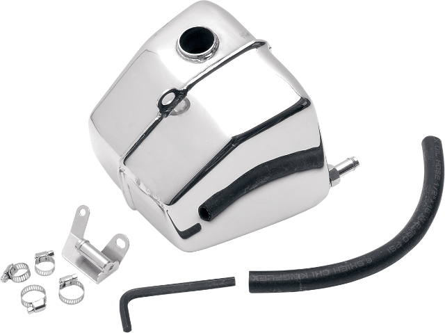 Drag Specialties Chrome Steel Motorcycle 3qt Oil Tank 1982-2000 Harley FXR FXRS
