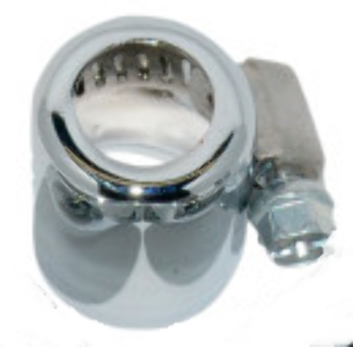 Namz Chrome 3/8" Universal Motorcycle Hose End Clamp for Harley Made in USA