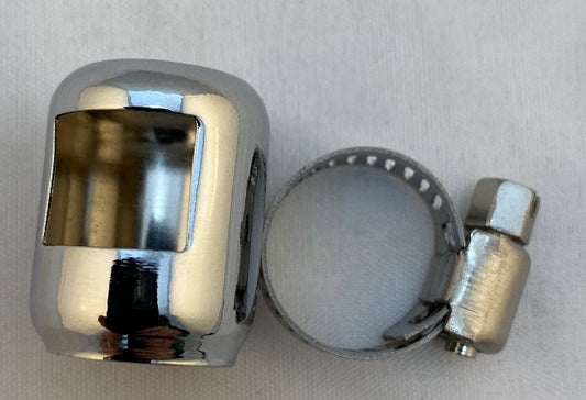 Namz Chrome 1/4" to 5/16" Universal Motorcycle Hose End Clamp for Harley USA