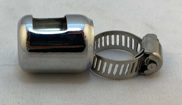 Namz Chrome 1/4" to 5/16" Universal Motorcycle Hose End Clamp for Harley USA