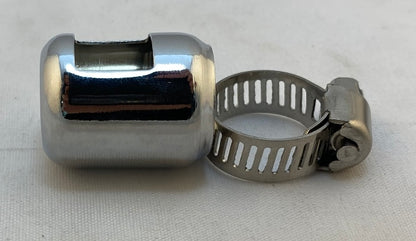 Namz Chrome 1/4" to 5/16" Universal Motorcycle Hose End Clamp for Harley USA