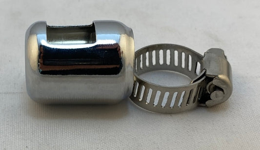 Namz Chrome 1/4" to 5/16" Universal Motorcycle Hose End Clamp for Harley USA
