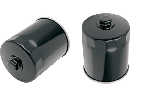 Drag Specialties Black 2 Pack Oil Filter With Nut for 83-17 Harley Touring XL