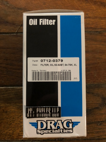 Drag Specialties Paper Drop In Oil Filter for 1953-82 Harley Touring Shovelhead