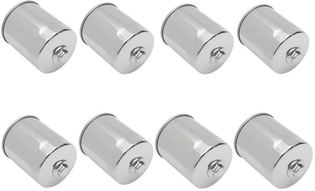 Drag Specialties 8 Pack Oil Filters with Nut 2017-2023 Harley Touring Softail M8