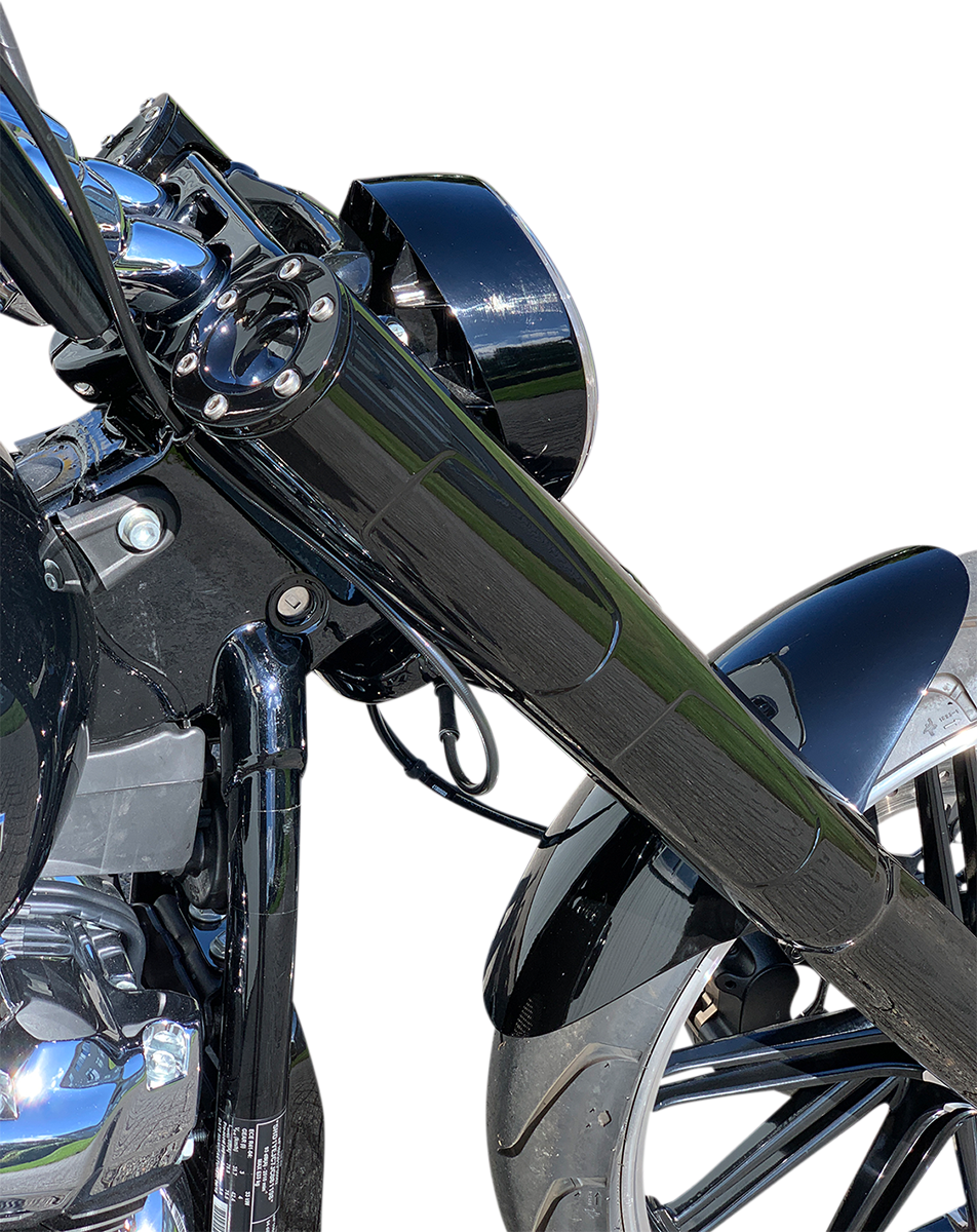 Kodlin Black Fork Tube Covers for 2018-2024 Harley Softail Breakout FXBR FXBRS