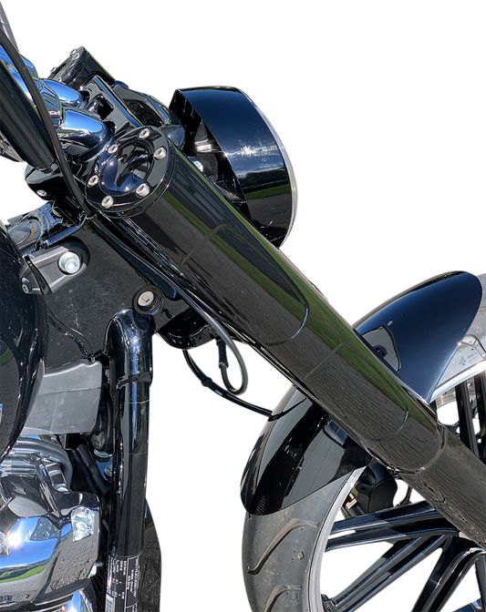Kodlin Black Fork Tube Covers for 2018-2024 Harley Softail Breakout FXBR FXBRS