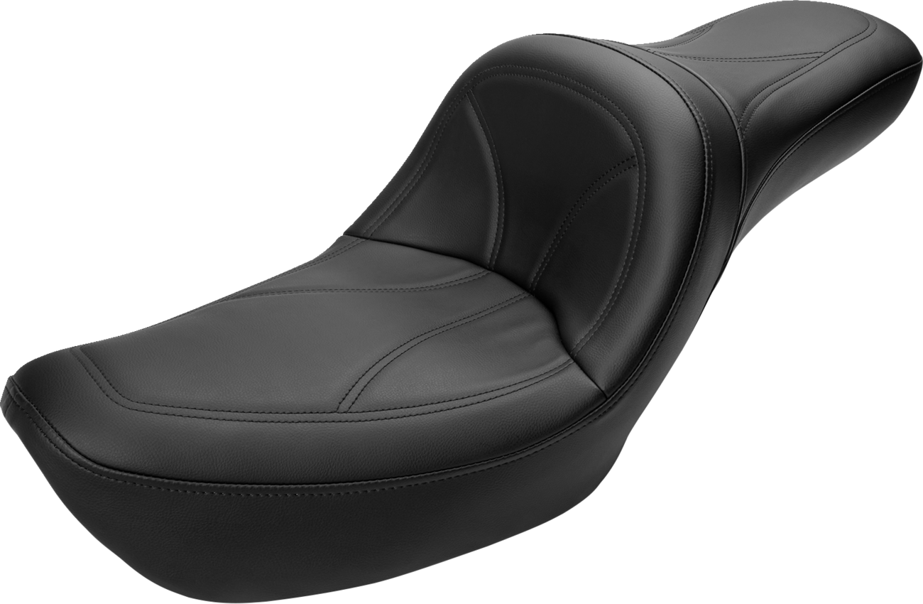 Saddlemen Black King Stitched Seat fits 1996-2003 Harley Dyna Wide Glide FXDWG