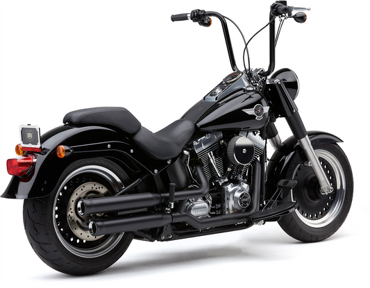 Cobra Neighbor Hater Black Slip-On Motorcycle Mufflers 2007-2017 Harley FLSTF