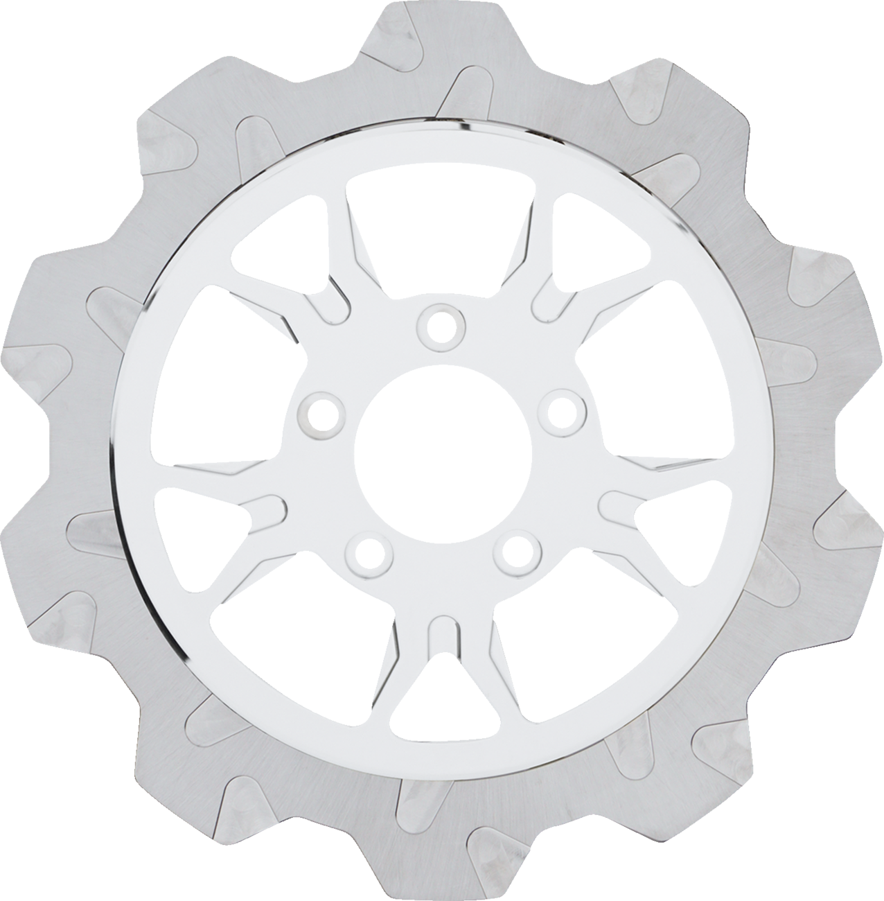 Lyndall Racing Crown Cut 10 Spoke Front Brake Rotor for 2000-14 Harley Davidson