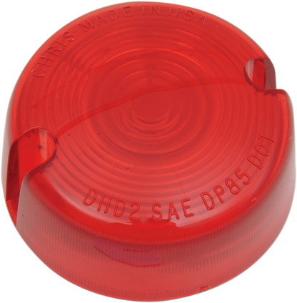 Chris Products Pair Red OEM Replacement Turn Signal Lens fits 1986-2001 Harley