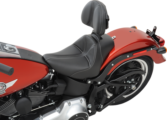 Saddlemen Dominator Solo Seat Motorcycle Drivers Backrest for Harley Davidson