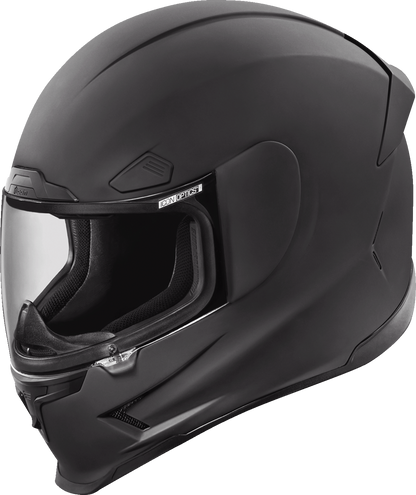 Icon Airframe Pro Solid Matte Black Full Face Adult Street Motorcycle Helmet