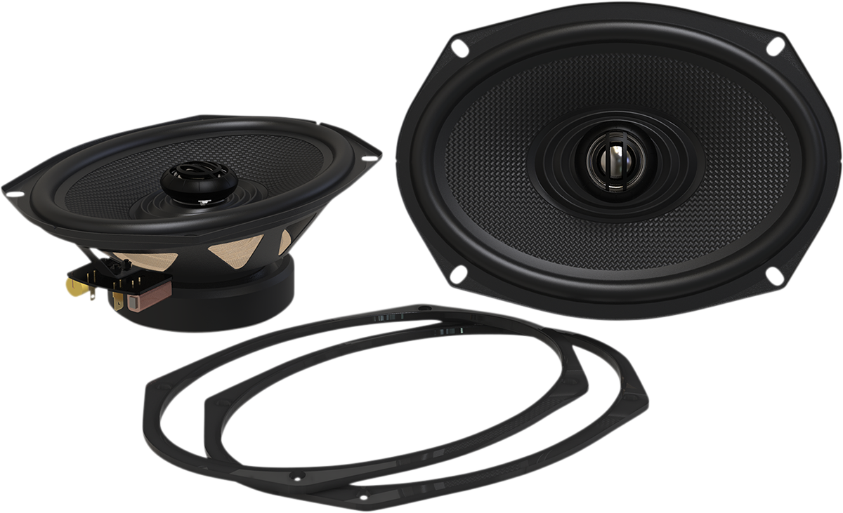 Hogtunes XL Series 6"x 9" Universal Motorcycle Rear Saddlebag Lid Speakers