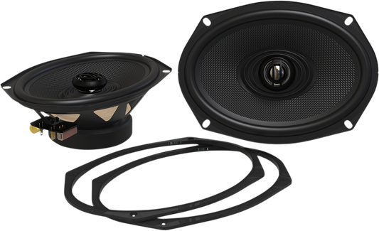 Hogtunes XL Series 6"x 9" Universal Motorcycle Rear Saddlebag Lid Speakers