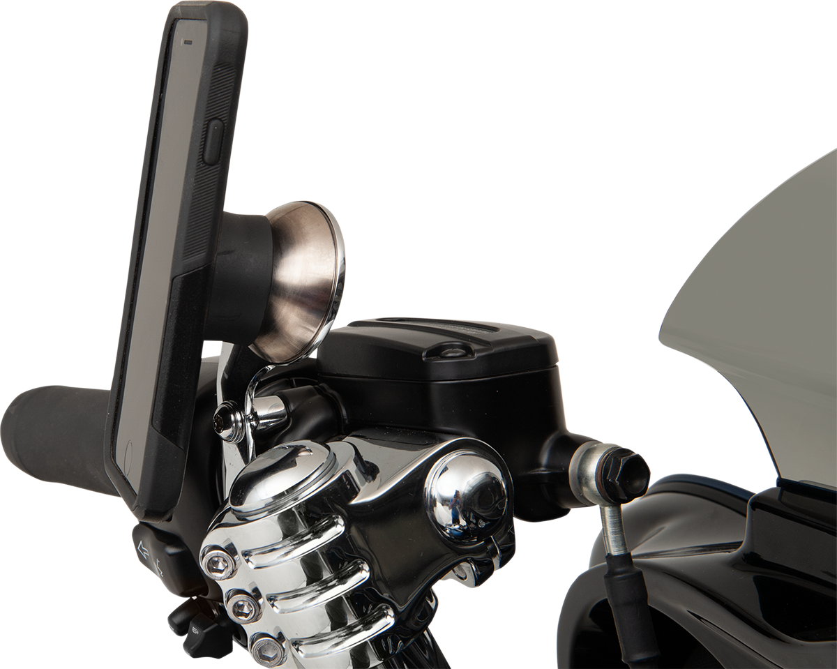 Klock Werks iOmounts Handlebar Phone Left Side Switch Mount Kit 1996-2023 Harley