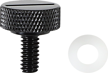 Drag Specialties Black 1/4-20 Seat to Fender Mount Knob Bolt Harley Davidson