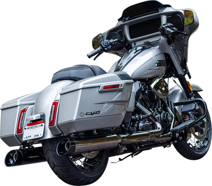 S&S MK45 Slip-on Lava Chrome 4.5" Mufflers for 2017-2024 Harley Touring 50 State