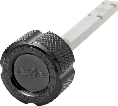 Figurati Designs Knurled Magnetic Transmission Dipstick fits 2017-2024 Harley M8