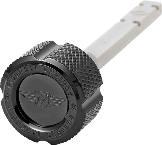 Figurati Designs Knurled Magnetic Transmission Dipstick fits 2017-2024 Harley M8