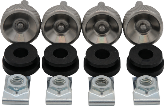 Reda Silver Posi Lock Motorcycle Saddlebag Lock Kit for 1983-2021 Harley FL FX