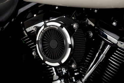 Vance & Hines VO2 Onyx Black Contrast Air Intake Filter Kit 2017-2025 Harley M8