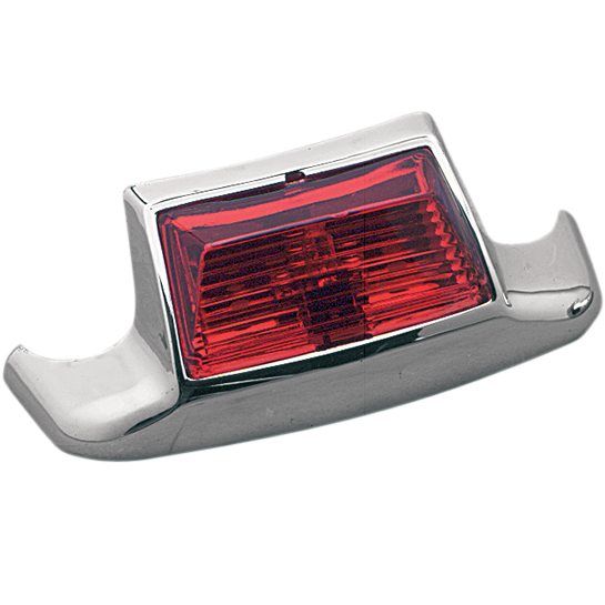 Drag Specialties Chrome Red Rear Fender Tip Light 80-95 Harley Touring Softail