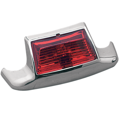 Drag Specialties Chrome Red Rear Fender Tip Light 80-95 Harley Touring Softail