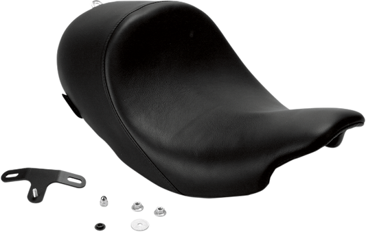 Danny Gray Black Leather Speedcradle Solo Seat 2008-2024 Harley Touring FLHR