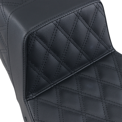 Saddlemen Black Step-Up Lattice Seat for 1997-2007 Harley Touring Electra Glide