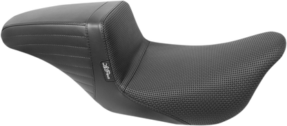 Le Pera Kickflip Basketweave Seat for 2008-2024 Harley Davidson Touring LK-597BW