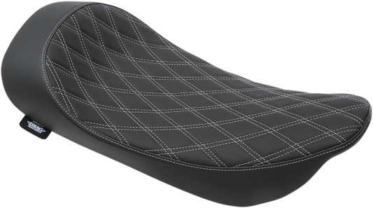 Drag Specialties Silver Double Diamond Solo Seat for 1997-07 Harley Touring FLHR