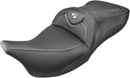 Saddlemen Road Sofa Carbon Fiber Seat for 2008-2024 Harley Touring FLHR FLHX