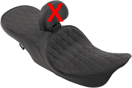 Drag Specialties Low Forward Position Diamond Seat fits 1997-2007 Harley Touring