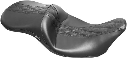 Le Pera Maverick Diamond Inlay Seat fits 2008-2024 Harley Touring LK-957HR2