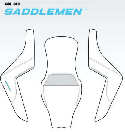 Saddlemen RoadSofa 2-Up Seat w/o Backrest for 1997-2007 Harley Touring Models