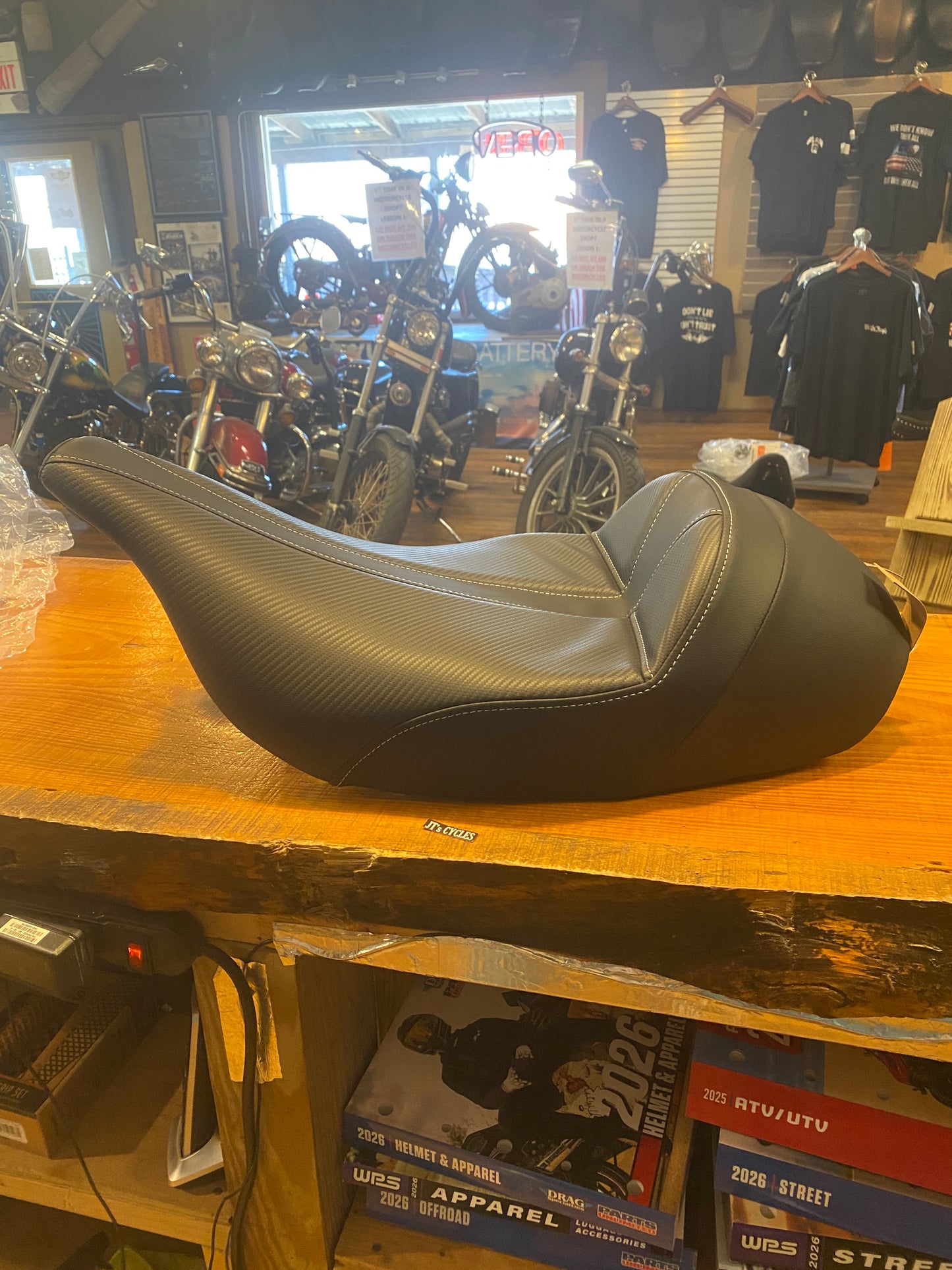 Saddlemen Dominator Gray Stitch Solo Seat fits 1997-07 Harley Road Electra Glide